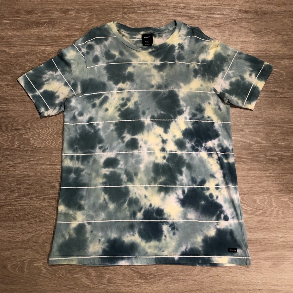 RVCA Tye-Die Striped Shirt Medium